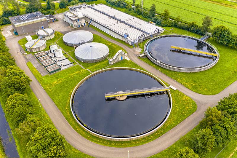 Wastewater treatment plant engineered and built by Environ