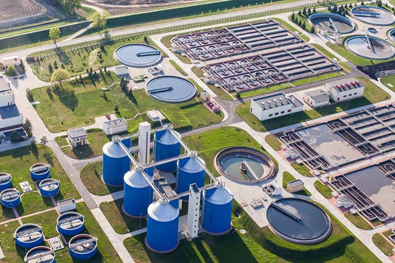 Sewage treatment plant engineered and built by Environ